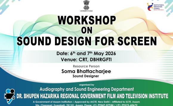 Workshop on "SOUND DESIGN FOR SCREEN"